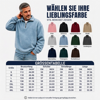 📢🎉50%Rabatt!!!🛍️✨Lässiges Viertelreißverschluss-Sweatshirt für Herren