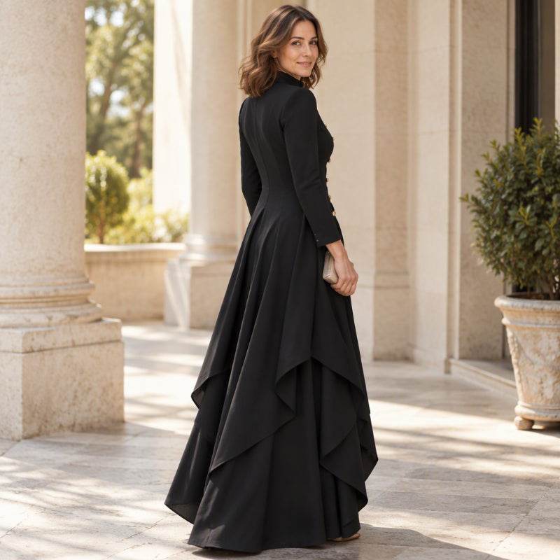 🛍️✨Elegantes zweiteiliges Damen-Outfit: Langmantel mit weitem Bein