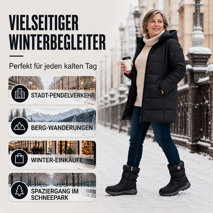 Damen Winterstiefel mit Seitenreißverschluss und Futter