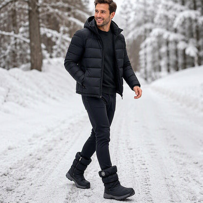 Damen Winterstiefel mit Seitenreißverschluss und Futter