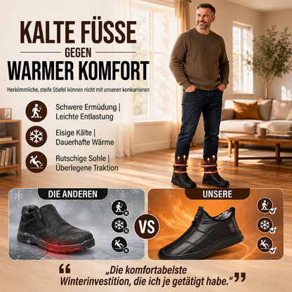 👟 Herren rückengefütterte rutschfeste Gehschuhe
