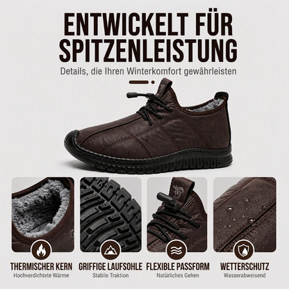 👟 Herren rückengefütterte rutschfeste Gehschuhe