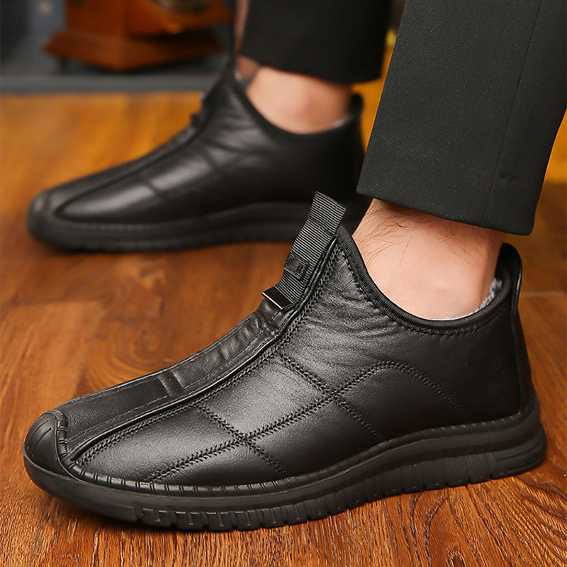 👟 Herren rückengefütterte rutschfeste Gehschuhe