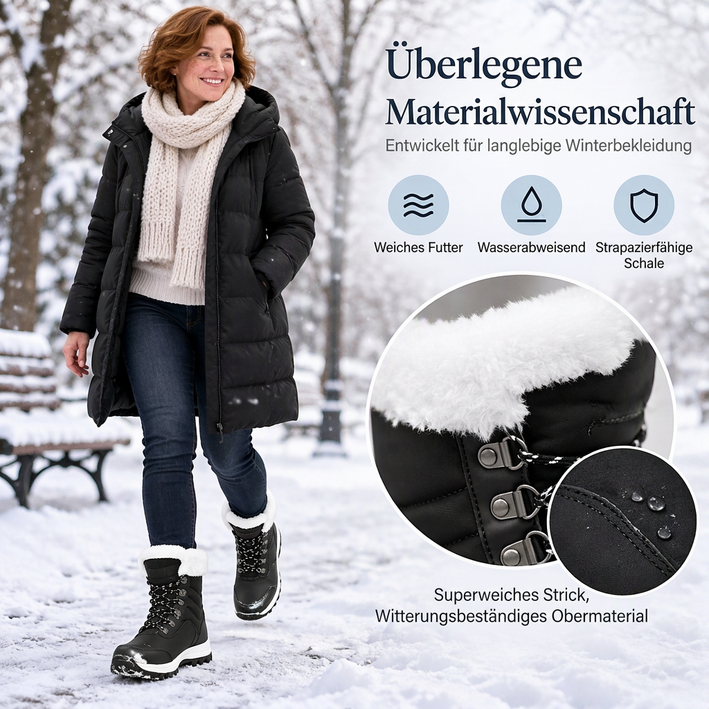 🔥Bestseller + 50% Rabatt!🔥 Damen Gemütliche Schnürschneestiefel