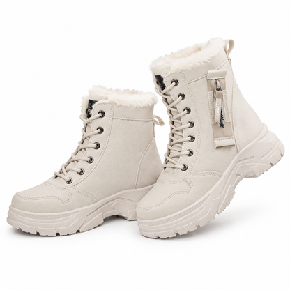 📢🎉50%Rabatt!!!🛍️✨Damen Winter-Schneestiefel, warme, mit Plüsch gefütterte, hochgeschlossene Knöchelstiefel