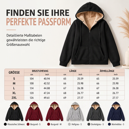 Damen Winter Warm Fleece Kapuzenpullover