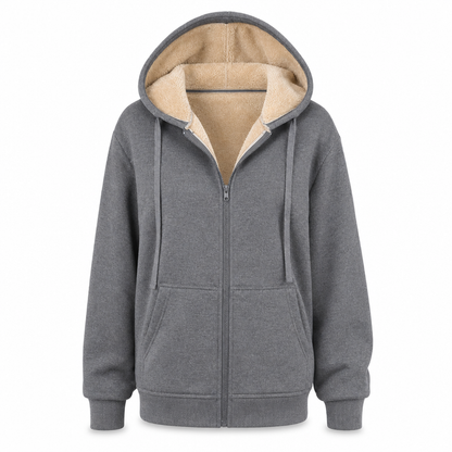 Damen Winter Warm Fleece Kapuzenpullover