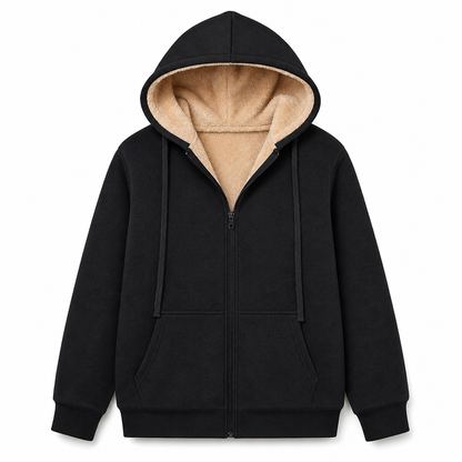 Damen Winter Warm Fleece Kapuzenpullover