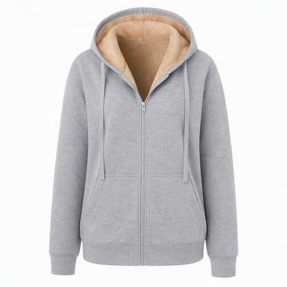 Damen Winter Warm Fleece Kapuzenpullover