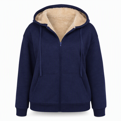Damen Winter Warm Fleece Kapuzenpullover