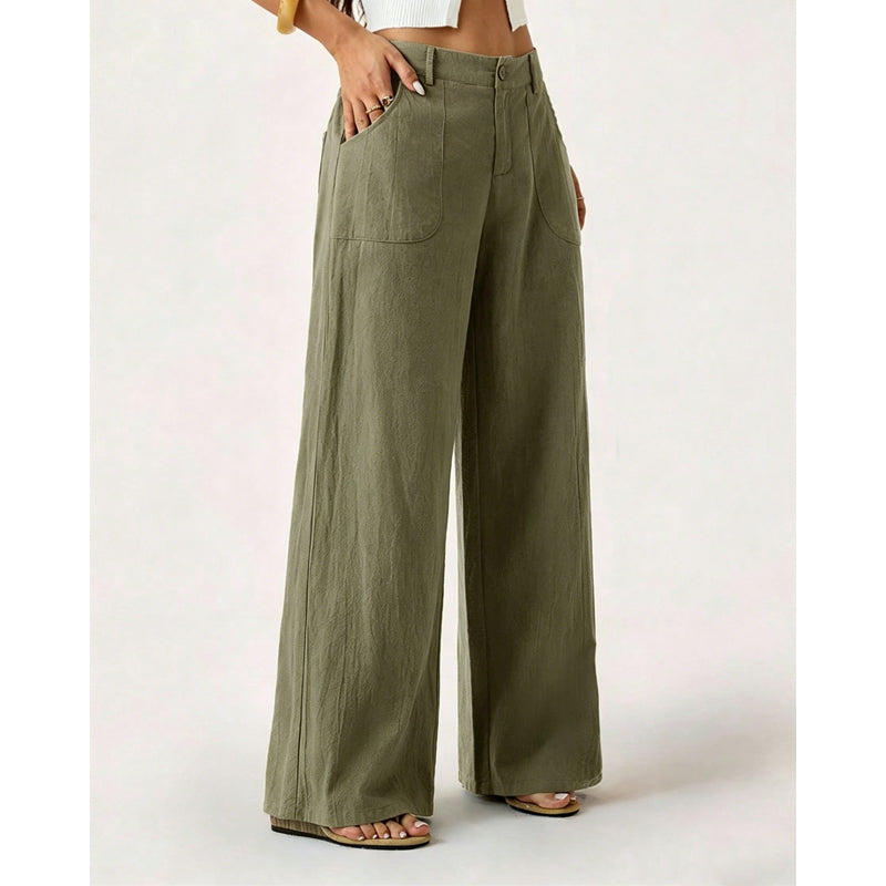 🔥🔥 Damen-Casual-Hose mit weitem Bein