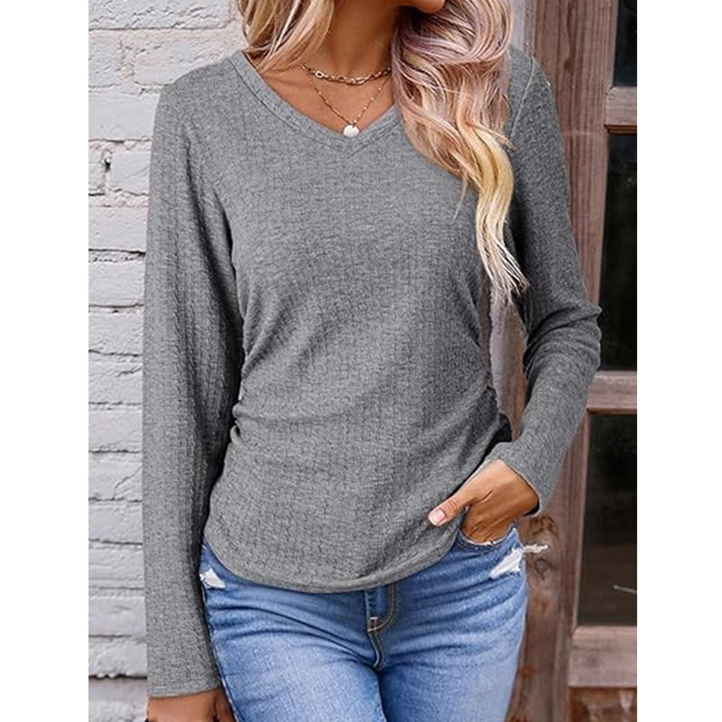 🥳Wiederkäufer-Rate über 90%!🥳 Elegantes Damen-Strickoberteil mit V-Ausschnitt