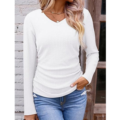 🥳Wiederkäufer-Rate über 90%!🥳 Elegantes Damen-Strickoberteil mit V-Ausschnitt