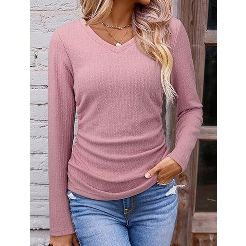 🥳Wiederkäufer-Rate über 90%!🥳 Elegantes Damen-Strickoberteil mit V-Ausschnitt