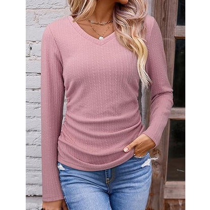 🥳Wiederkäufer-Rate über 90%!🥳 Elegantes Damen-Strickoberteil mit V-Ausschnitt