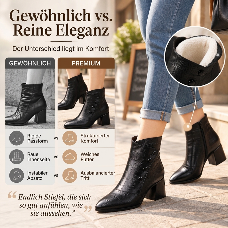 🌟Nr. 1 in der Kategorie!🌟 Damen Stiefeletten aus weichem PU-Leder