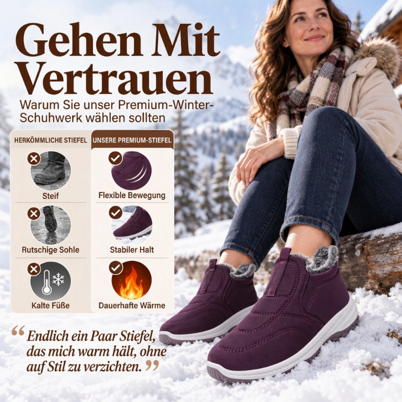 ❄️🥾 Unisex Winter Warm Rutschfeste Slippers | Keine kalten Füße, kein Ausrutschen auf glatten Böden – Warm, sicher & bequem für Zuhause ✨