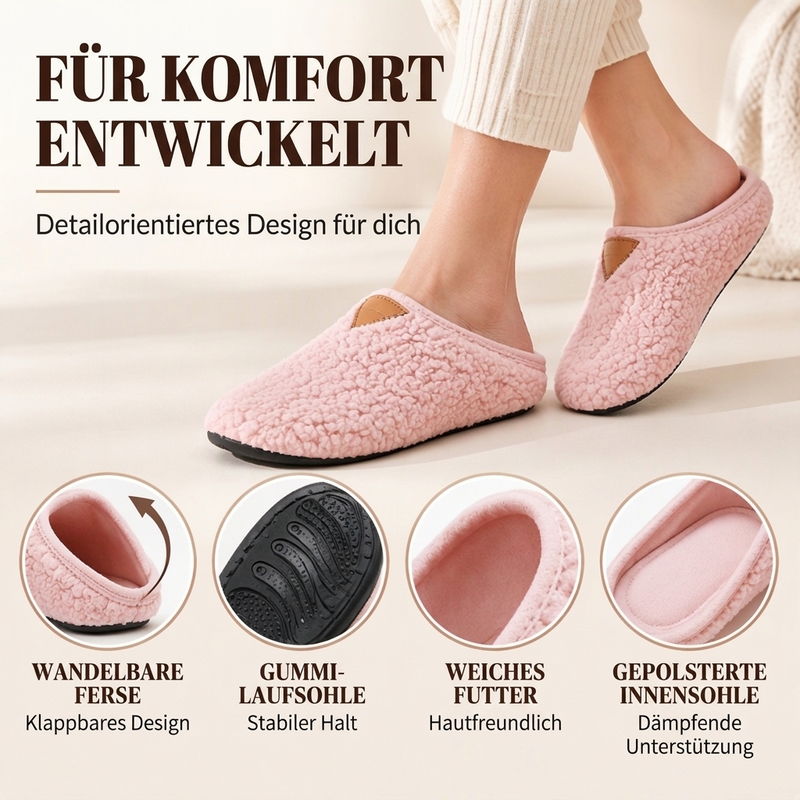 Leichte, gemütliche und warme Hausschuhe für Damen und Herren