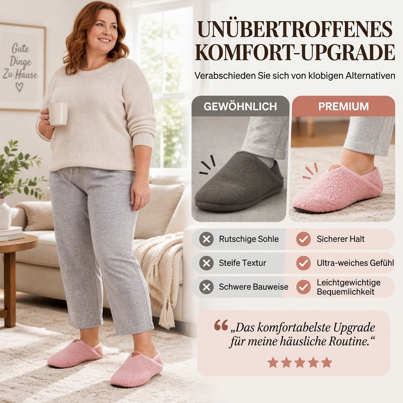 Leichte, gemütliche und warme Hausschuhe für Damen und Herren