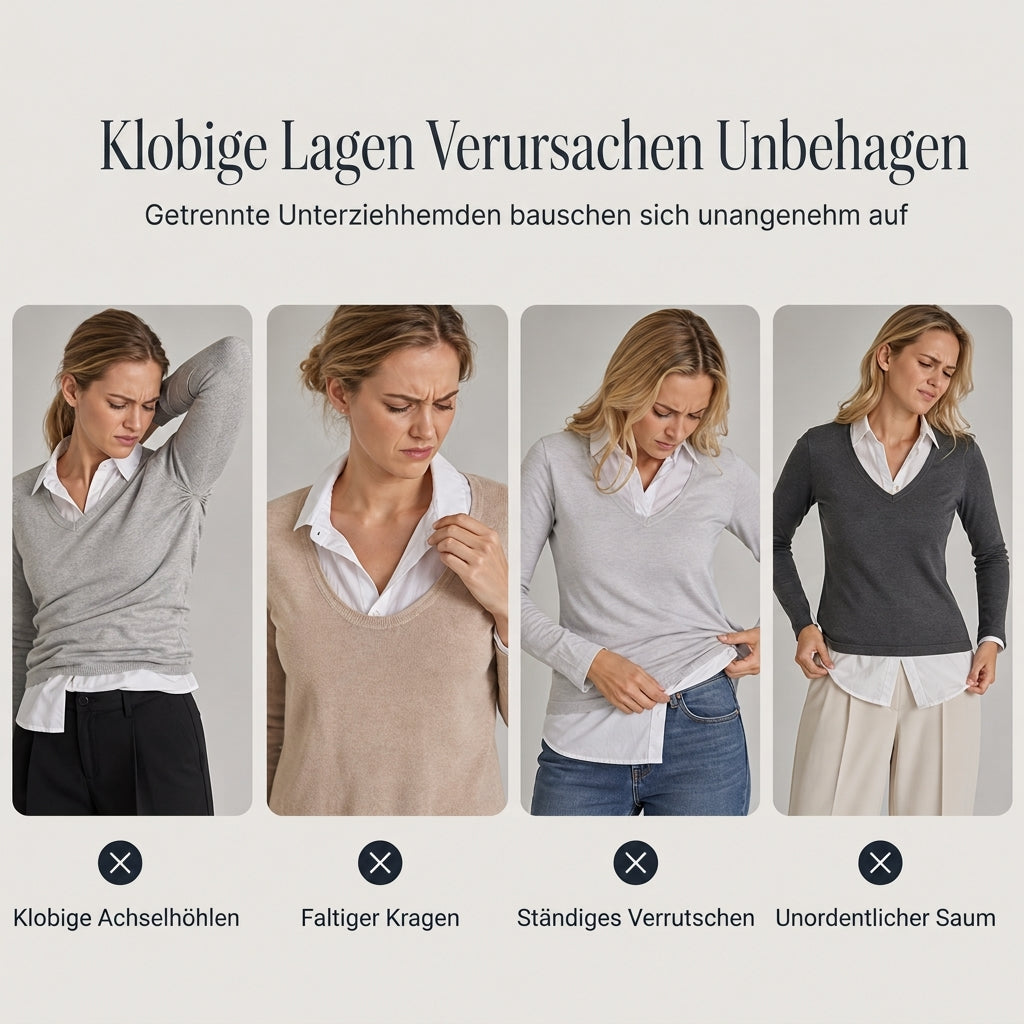 Damen Streifenimitat Zweiteiler Langarm Strickpullover Preppy-Stil Schmaler Passform Pullover-Oberteil