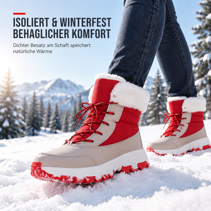 🚨Heiß begehrt! 50% Rabatt!🚨 Damen Winter-Schneestiefel, verdickte Mittelschaft-Stiefel für Outdoor-Reisen, in Übergröße