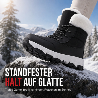🚨Heiß begehrt! 50% Rabatt!🚨 Damen Winter-Schneestiefel, verdickte Mittelschaft-Stiefel für Outdoor-Reisen, in Übergröße