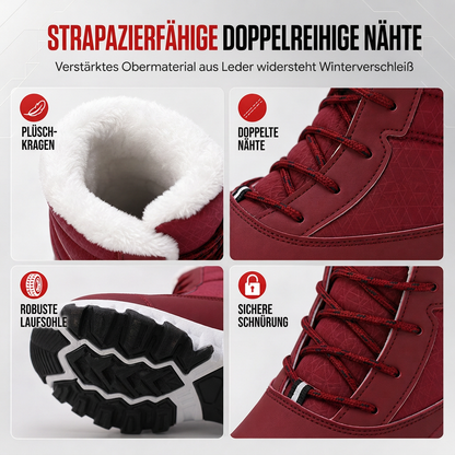 🚨Heiß begehrt! 50% Rabatt!🚨 Damen Winter-Schneestiefel, verdickte Mittelschaft-Stiefel für Outdoor-Reisen, in Übergröße