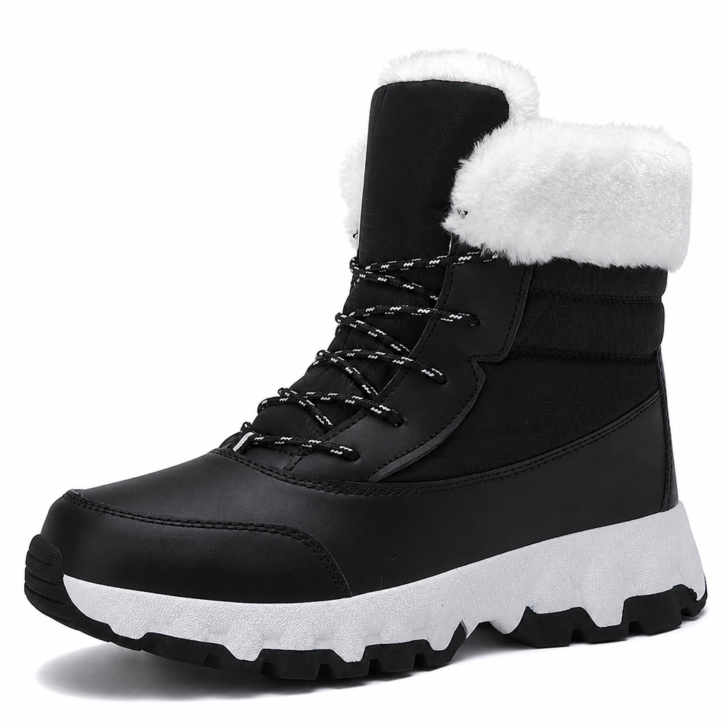 🚨Heiß begehrt! 50% Rabatt!🚨 Damen Winter-Schneestiefel, verdickte Mittelschaft-Stiefel für Outdoor-Reisen, in Übergröße