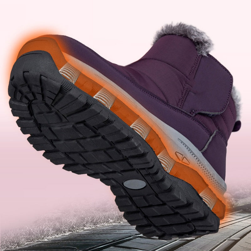 ❄️ Unisex Schneestiefel mit Plüschfutter – Kuschelig warm, rutschfest, wintertauglich 🔥