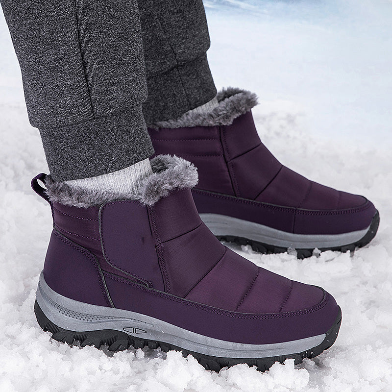 ❄️ Unisex Schneestiefel mit Plüschfutter – Kuschelig warm, rutschfest, wintertauglich 🔥