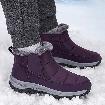 ❄️ Unisex Schneestiefel mit Plüschfutter – Kuschelig warm, rutschfest, wintertauglich 🔥