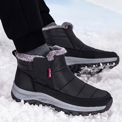 ❄️ Unisex Schneestiefel mit Plüschfutter – Kuschelig warm, rutschfest, wintertauglich 🔥