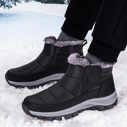 ❄️ Unisex Schneestiefel mit Plüschfutter – Kuschelig warm, rutschfest, wintertauglich 🔥