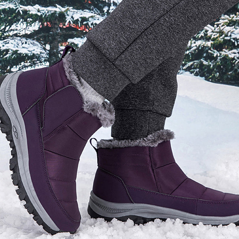 ❄️ Unisex Schneestiefel mit Plüschfutter – Kuschelig warm, rutschfest, wintertauglich 🔥