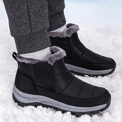 ❄️ Unisex Schneestiefel mit Plüschfutter – Kuschelig warm, rutschfest, wintertauglich 🔥