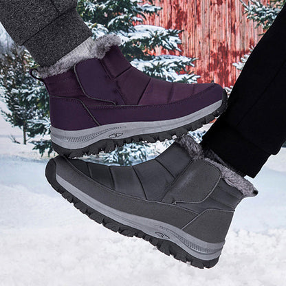 ❄️ Unisex Schneestiefel mit Plüschfutter – Kuschelig warm, rutschfest, wintertauglich 🔥