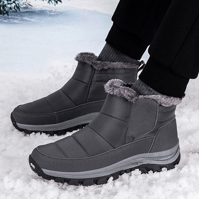 ❄️ Unisex Schneestiefel mit Plüschfutter – Kuschelig warm, rutschfest, wintertauglich 🔥