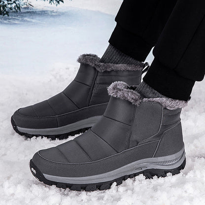 ❄️ Unisex Schneestiefel mit Plüschfutter – Kuschelig warm, rutschfest, wintertauglich 🔥