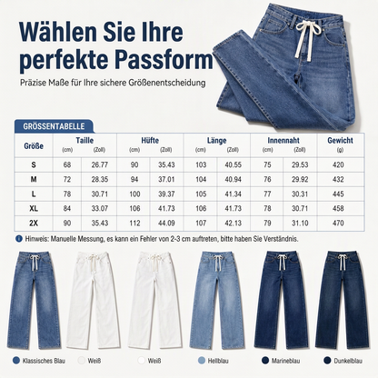 👖 Damen lockere Wide-Leg Jeans | Kein Einengen, kein eintöniger Basic-Look – Bequem, lässig & vielseitig kombinierbar ✨