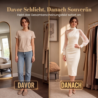 👗 Damen Bodycon-Kleid aus Netzstoff | Kein kratzendes Material, kein langweiliger Partylook – Stehkragen, figurbetont & selbstbewusst ✨