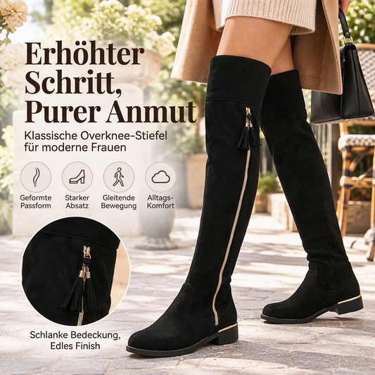 Schicke, figurbetonte Overknee-Stiefel für Damen