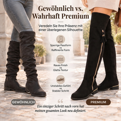Schicke, figurbetonte Overknee-Stiefel für Damen