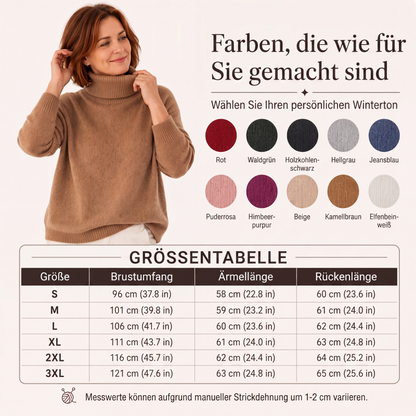 ⭐🧶Beliebt | Rollkragen-Wärme, Herbst- & Winter-Layer – Weicher Rollkragenpullover für Damen