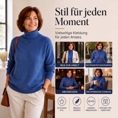 ⭐🧶Beliebt | Rollkragen-Wärme, Herbst- & Winter-Layer – Weicher Rollkragenpullover für Damen