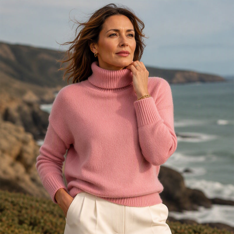 ⭐🧶Beliebt | Rollkragen-Wärme, Herbst- & Winter-Layer – Weicher Rollkragenpullover für Damen