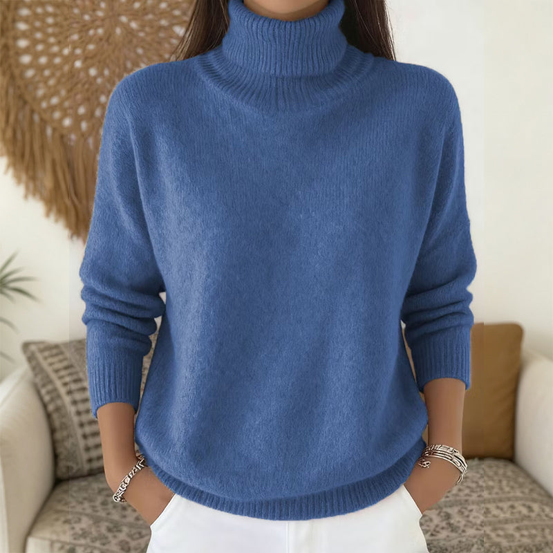 ⭐🧶Beliebt | Rollkragen-Wärme, Herbst- & Winter-Layer – Weicher Rollkragenpullover für Damen