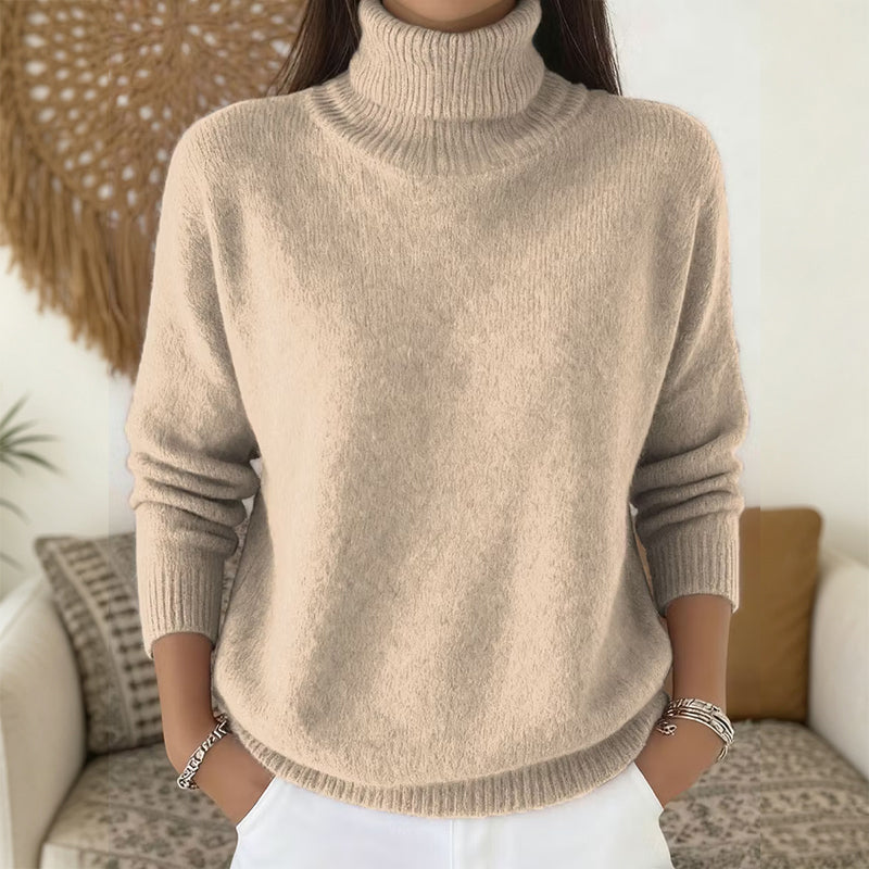 ⭐🧶Beliebt | Rollkragen-Wärme, Herbst- & Winter-Layer – Weicher Rollkragenpullover für Damen