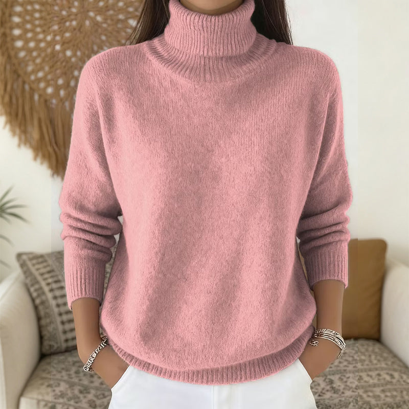 ⭐🧶Beliebt | Rollkragen-Wärme, Herbst- & Winter-Layer – Weicher Rollkragenpullover für Damen