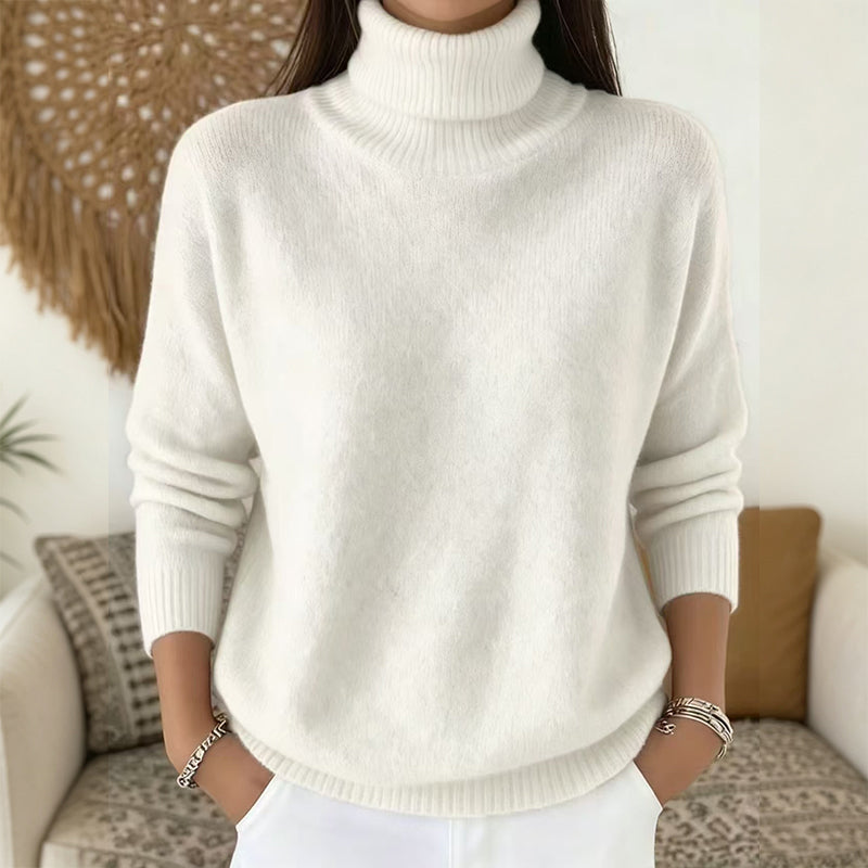 ⭐🧶Beliebt | Rollkragen-Wärme, Herbst- & Winter-Layer – Weicher Rollkragenpullover für Damen